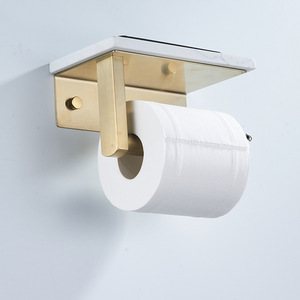 Special <strong>Toilet</strong> Paper <strong>Holder</strong> for <strong>Commercial</strong> Project 304 Stainless Steel Bathroom <strong>Roll</strong> Rack With Phone Platform - Product Image 5