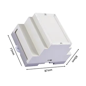 Boîtier Din Rail Plc de haute qualité 72*87*60mm CIC122 IP54 V0 passerelle sécurisée industrielle Clip de montage sur Rail Din boîtier en plastique