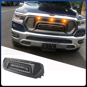 Grille de pare-chocs avant de voiture, grilles de course, calandre pour Dodge RAM 1500 2019-2021, kit carrosserie, accessoires de voiture - Product Image 3