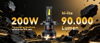 Ampoules de phares LED haute puissance 200W 880/881 Canbus Plug & Play 4 tubes en cuivre Phares LED de voiture