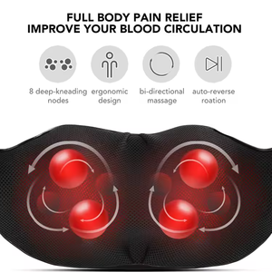 Massaggiatore per collo e spalle YOUTUO Shiatsu con scialle <span class=keywords><strong>Infra</strong></span> massaggiatore Premium per comodità e relax - Product Image 5