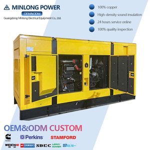 200KW Silent <b>Generator</b> Set Heavy Duty 50/60Hz Frequency AC Single Phase Output Quite Genset - Product Image 1