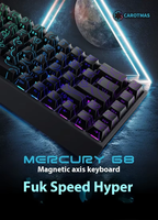 MARS Mercury68 Magnetic Gaming Keyboard 68 Keys Rapid Trigger 8K Polling Rate 0.004mm Adjustable Actuation RGB Compact Esports
