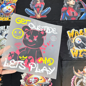 Wholesale Waterproof Washable Ready Custom Design <strong>Heat</strong> Dtf <strong>Transfers</strong> Printing Stickers for Clothing Custom All Designs Sticker - Product Image 3