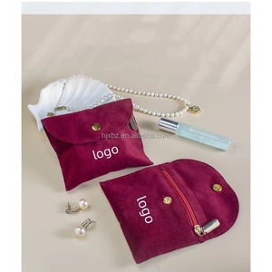 Custom Velvet Jewelry Pouch With logo Small Velvet <b>Bag</b> for Jewelry Package With Flap Envelope <b>Bag</b> With Snap for Jewelry <b>Dust</b> <b>Bag</b> - Product Image 2