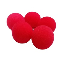 Boule de mousse magique à mémoire de forme OEM rouge anti-stress boule de mousse PU souple pour magicien