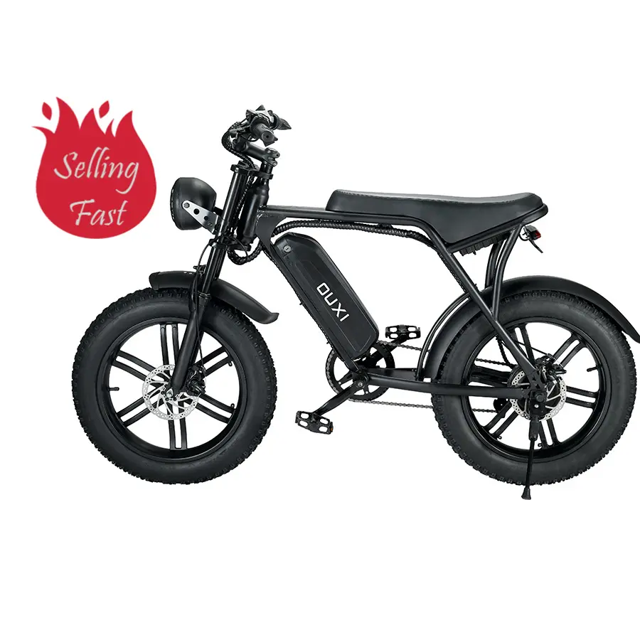원래 Ouxi V8 지방 자전거 48v 15ah 지방 타이어 전기 자전거 성인 20 인치 전기 지방 타이어 자전거 미국 EU 창고에서 구매