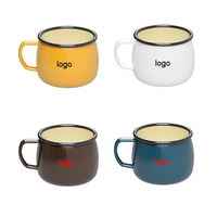 Caneca vintage para esmalte, caneca de mármore com medição de imprensa de calor 20oz 400ml 17oz 16oz