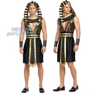 Costume de cosplay de pharaon égyptien pour adultes HP Halloween, tenue unisexe en polyester, robe de performance personnalisée pour les fêtes - Product Image 1
