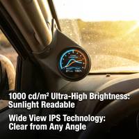 Écran LCD IPS rond de 3,4 pouces 800x800 MIPI, 1000 nits, lisible en plein soleil pour bouton intelligent automobile et jauges numériques auxiliaires