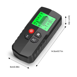 Stud Finder tường máy quét AC dây và kim loại định vị màu xanh lá cây đèn nền điện áp thấp chỉ số ánh sáng Detector - Product Image 6