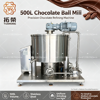 TUORONG 500L Hoge-Efficiëntie Chocolade Kogelmolen Verfijnmachine IOT Connectiviteit Chocolade Maalmachine Eenvoudig te bedienen