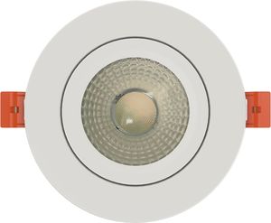Smart Ceiling Light Full Spectrum COB Chips CRI98 3CCT Dimmable LED Recessed Gimbal Downlight <strong>Select</strong> Colors Via Wall Switch - Product Image 4