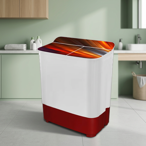 Lave-linge semi-automatique avec bacs de lavage et d'essorage séparés pour le nettoyage des vêtements domestiques et la lessive quotidienne - Product Image 1