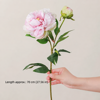 Kunstmatige pioenrozen 2/3 hoofden lange steel nep pioen zijden bloemen voor bruidsboeket huisdecoratie bloemstuk