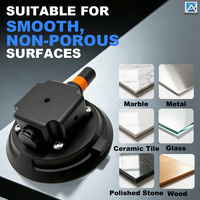 Support de caméra universel pour voiture à ventouse, en alliage d'aluminium, avec base d'aspiration en caoutchouc NBR, ventouse de 4,5 pouces, capacité de charge de 50-70 kg
