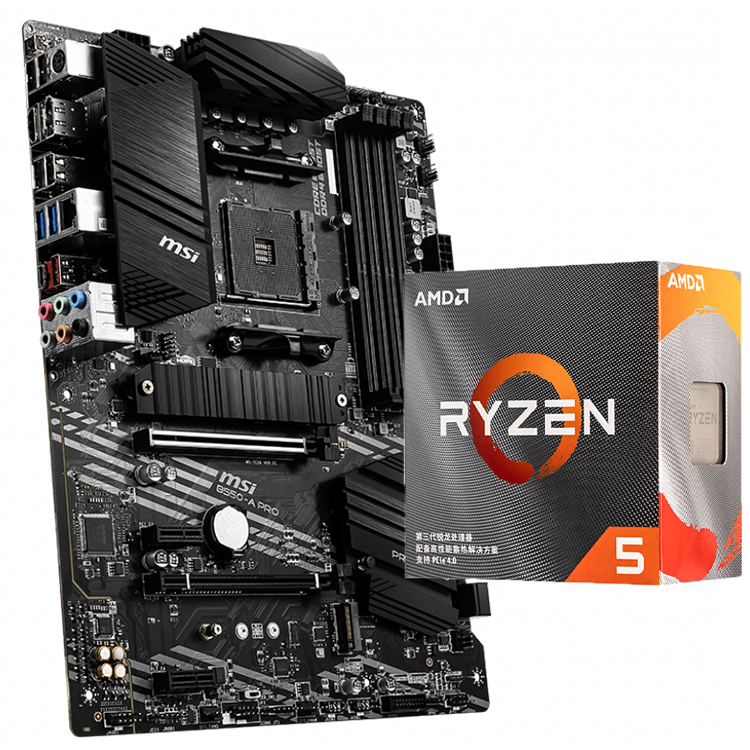 マザーボード AMD Ryzen 75800X3D + MSI B550-A PRO B550-A PRO