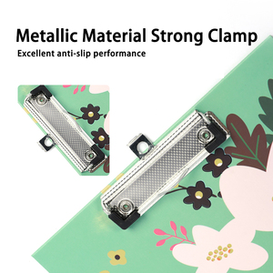 A4 dimensioni carta colorata in plastica PP appunti <span class=keywords><strong>con</strong></span> morsetto di stoccaggio e Clip di scrittura per ufficio scuola uso ospedaliero - Product Image 5