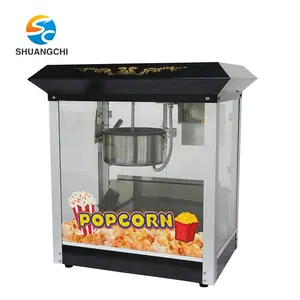 OEM factory commercial popcorn making machine black roof top 8oz electric popcorn maker cinema popcorn machine