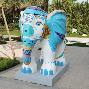 Estatua de <span class=keywords><strong>elefante</strong></span> grande de Arte <span class=keywords><strong>Africano</strong></span> K325, <span class=keywords><strong>elefante</strong></span> grande hecho a medida, envío gratis - Product Image 4