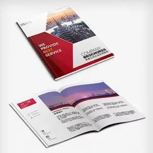 Personalizado colorido Folding Paper Impresso Brochura Manual Do Usuário Instrução Impressão manual