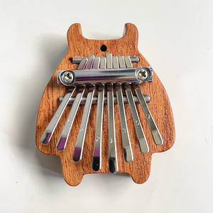 Instrumento Musical Transfronterizo, Mini <span class=keywords><strong>Piano</strong></span> de Pulgar de 8 Tonos, Kalimba de Madera Maciza, <span class=keywords><strong>Piano</strong></span> de Cinco Dedos Transparente de Cristal, Portátil - Product Image 6