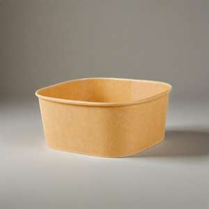 Tazón de Papel Kraft Marrón Desechable para Ensaladas y Poke Bowls, 36 oz (1000 ml), Envase de Papel Personalizado para Alimentos, Tazón de Papel para Snacks - Product Image 5