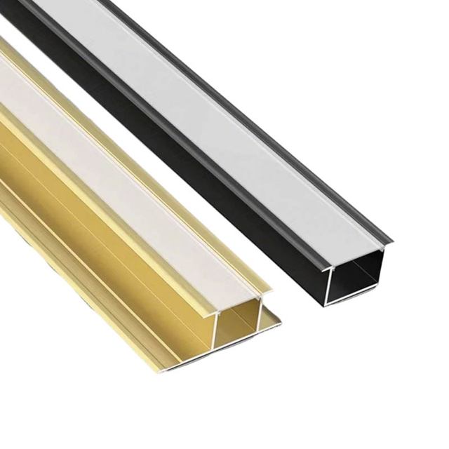 LED Aluminum Profile Channel Extruded Aluminium LED Strip Light Housing Diffuser Cover for Indoor Linear Lighting Decoration