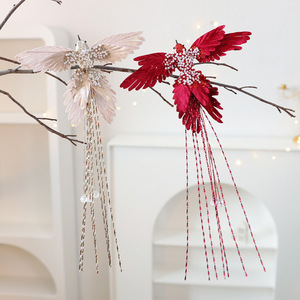 LINGKAI Luxury Artificial Hummingbird Hanging Christmas <b>Tree</b> <b>Ornament</b> for Christmas Scene Xmas <b>Tree</b> Displays - Product Image 2