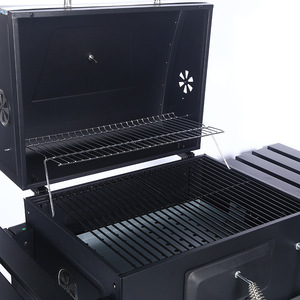 Parrilla de Carbón para Exteriores, Parrilla Profesional de Acero al Carbono Negro, Grande, Reforzada, para Patio - Product Image 4