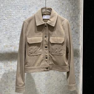 Veste en cuir véritable pour femme, en daim de mouton véritable, style vintage, veste courte pour femme - Product Image 2