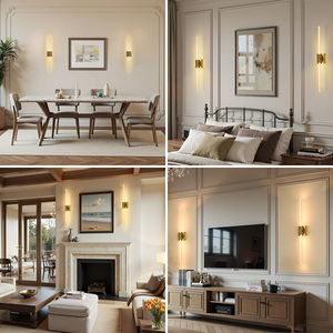 โคมไฟติดผนังแบบชาร์จไฟได้ ชุด 2 ชิ้น ใช้แบตเตอรี่ - ไฟติดผนังไร้สายสำหรับห้องนอนและห้องนั่งเล่น โคมไฟติดผนังสไตล์โมเดิร์น - Product Image 2