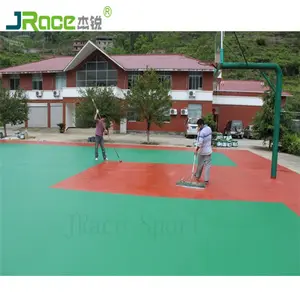 Various Thickness Available Silicone PU Sports Floors Plastic Floor Covering For School Playground