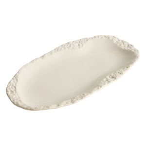 Ceramic American Style Long Oval <strong>Plates</strong> Fish Steamed Dishes <strong>Creative</strong> Rock Pattern <strong>Serve</strong> Trays Stir Fried Dishes Household - Product Image 5