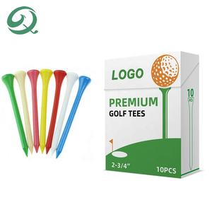 Camisetas de golf Premium empaquetadas a granel creativas, camisetas de golf personalizadas, camisetas de golf biodegradables de madera de bambú, paquete de 10 en caja estilo cigarrillo - Product Image 1