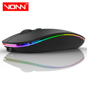 Nhà máy nóng bán sáng BT không dây chế độ kép X1 im lặng có thể sạc lại Chuột đèn nền quang siêu mỏng câm Chuột - Product Image 1
