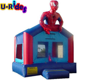 カスタマイズされたインフレータブルスーパーマンジャンプ城PVC素材CE認定屋外遊園地向け簡単セットアップ - Product Image 2