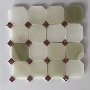 Décoration murale intérieure, projet <span class=keywords><strong>de</strong></span> construction, revêtement <span class=keywords><strong>de</strong></span> sol, mosaïque en marbre et métal découpée au jet d'eau, carrelage antique, mosaïque en marbre, <span class=keywords><strong>pierre</strong></span>, sol - Product Image 3