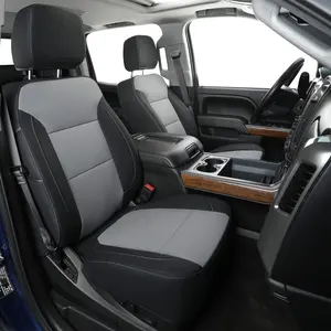 Leather Seat Cover Car Seat Cushion Leather Car Seat Covers For 2019-2023 Silverado 1500