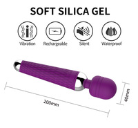 Massage Vibrator AV elektrisches Sex produkt für Erwachsene USB Lades tab 10 Vibrations modi Nippel Clit Massage gerät für Frauen