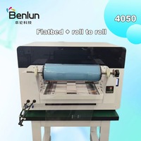 Printer Label UV Flatbed Benlun 4050 A3/A1 dengan Kepala Cetak Ganda XP600/DX7 4050 UV Flatbed 5040 Printer UV