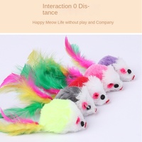 Vente chaude De Luxe En Plastique Souris Chasse Simulation Chat Jouet Coloré En Peluche Interactif Jouet À Mâcher pour Animaux De Compagnie Direct Fabricant
