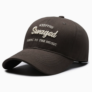 Casquette de baseball brodée multicolore KEEP THE SWAYED, casquette de papa réglable en coton à bord incurvé pour hommes et femmes - Product Image 2