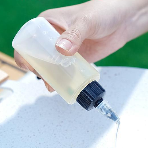 Translucent with black lid