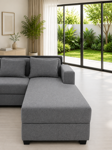 Canapé modulaire confortable Sudut avec revêtement en tissu personnalisé pour salon minimaliste - Product Image 3