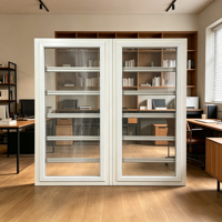 Volet vertical industriel durable en alliage d'aluminium, manuel, anti-corrosion, robuste et facile à utiliser pour chambre d'hôtel et salle de bain