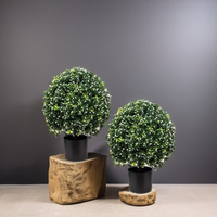 Haute qualité décoration de la maison faux pot arbres extérieur artificiel topiaire bonsaï artificiel blanc arbre fruitier pour la décoration intérieure
