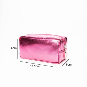 ISO BSCI Usine Petit Rose Paillettes Cosmétique Sac Compact Pu Maquillage Sac Pour Banquet - Product Image 2