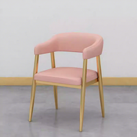 Ensemble de table et chaises de café carrées en bois rose, mobilier commercial pour restaurants, salons de desserts et de cafés