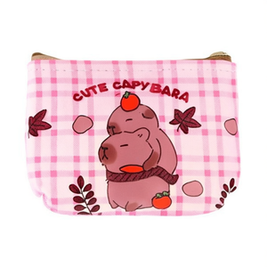 Portamonete Carino a Forma di Capibara 11.5x9cm, Portachiavi con Cerniera per Donne e Ragazze, Accessorio di Moda - Product Image 1